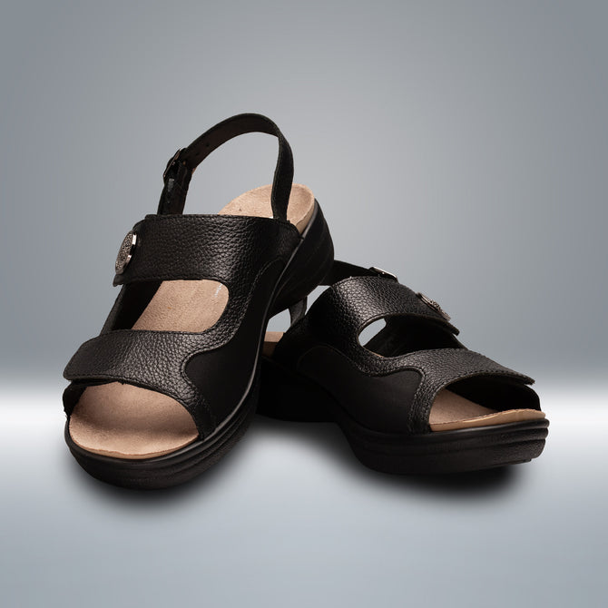 Lana Diabetic Shoes Black #Black