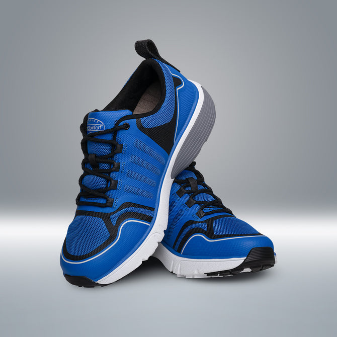 Gordon Men’s Walking Shoe Blue Black #Blue