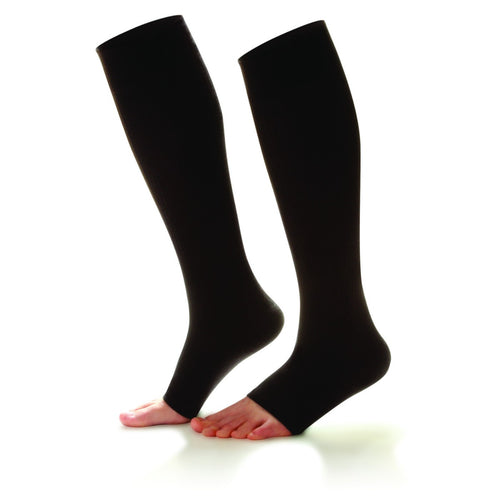 Essentials Cotton Below Knee Socks Open Toe 20-30mmHg