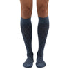 Everyday Style Tone-Down Diamond Below Knee Socks Unisex Compression Socks Blue #Blue