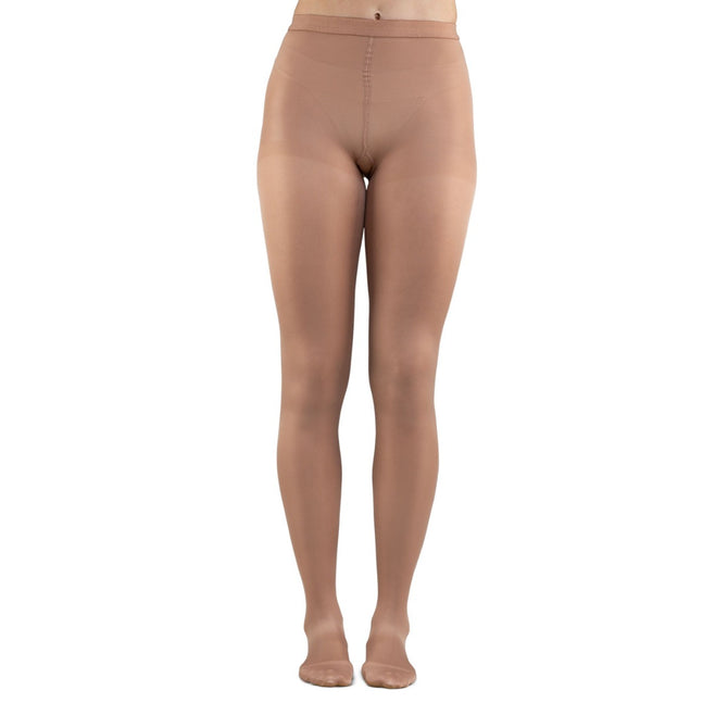 Microfiber Opaque Pantyhose Women's Compression Stockings Beige #Beige