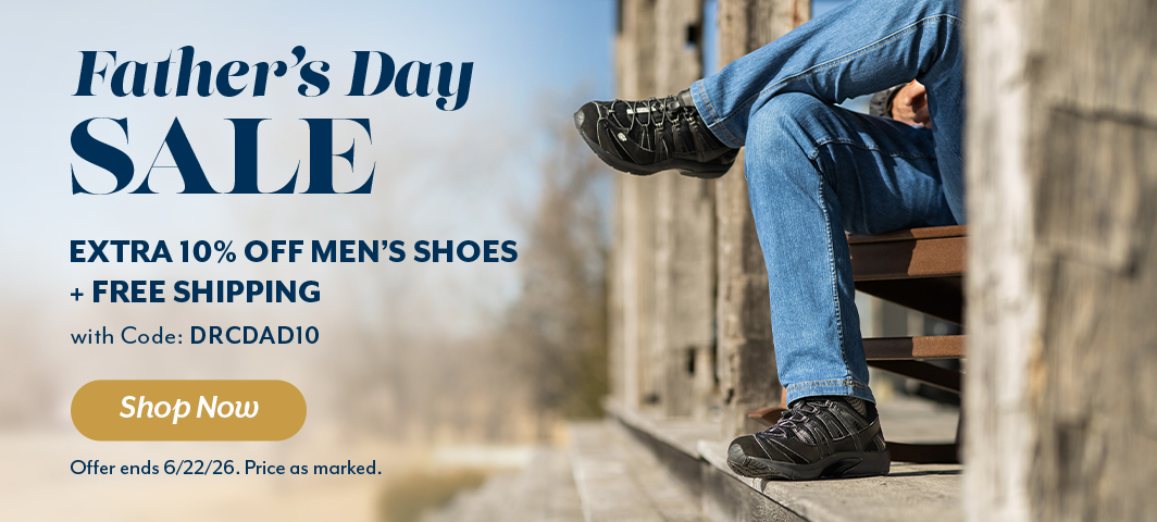 Father's Day Sale - Extra 10% Off Men's Shoes with code: DRCDAD10