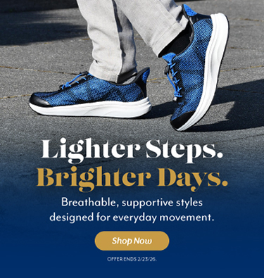 Lighter Steps. Brighter Days. Save 15% + Free Shipping
