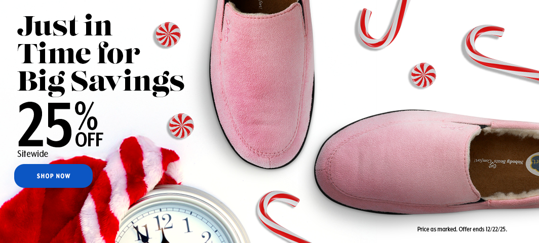 Just in Time Savings - 25% Off - Shop Now!