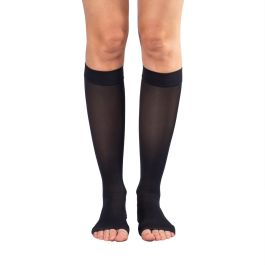 Comfort® Microfiber Medical Knee-High Open-Toe Unisex