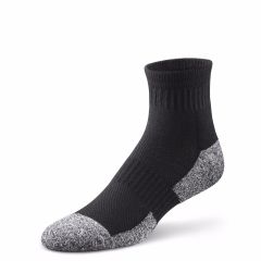 Dr. Comfort - Crew Sock - 3/4 View - Black