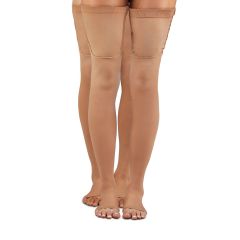 Anti-Embolism Compression Stocking Thigh-High Open Toe