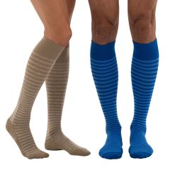 Everyday Style Easy Street Stripe Below Knee Socks