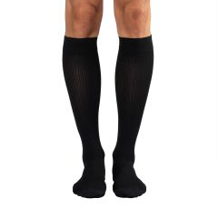 Essentials Micro-Nylon Dress Socks Below Knee Black