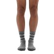 Calcetines Terapéuticos De Lana Merino Dr. Comfort - Unisex, Sin Costuras, Con Soporte De Arco (rayas)