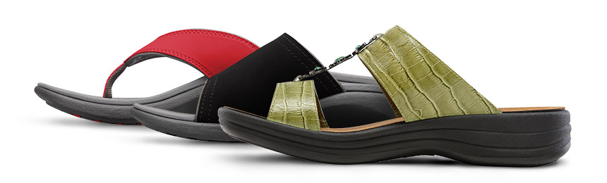 leather strap flip flops