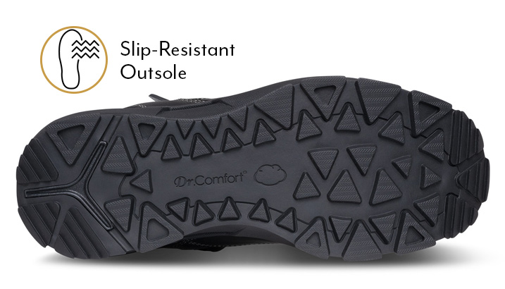 Yukon Black Slip Resistant Outsole